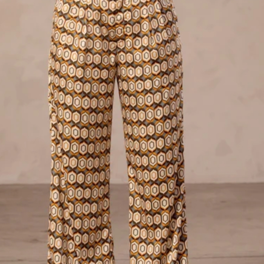 Veiled Collection Geo Printed High Rise Trousers